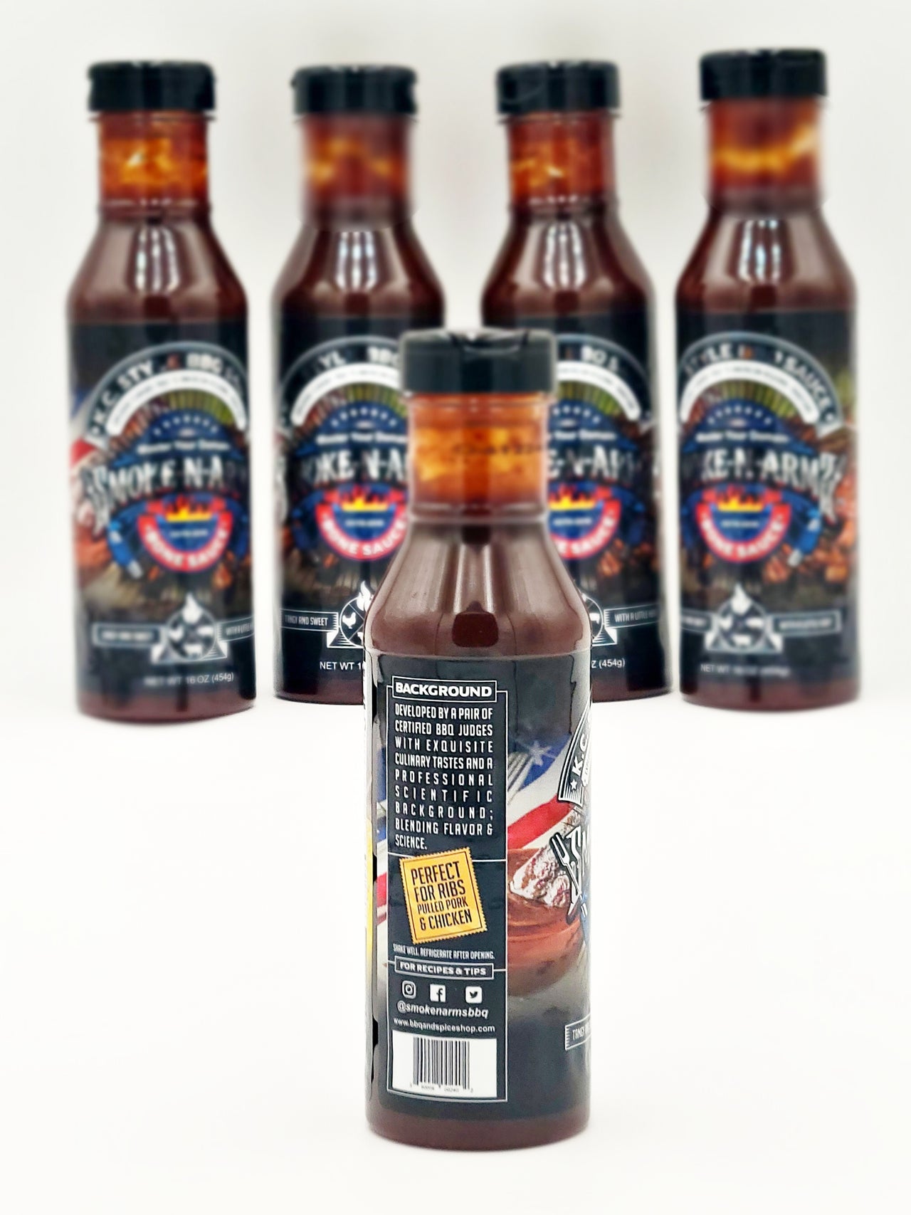 Smoke-n-Arms KC Style BBQ Sauce NET WT 16 OZ