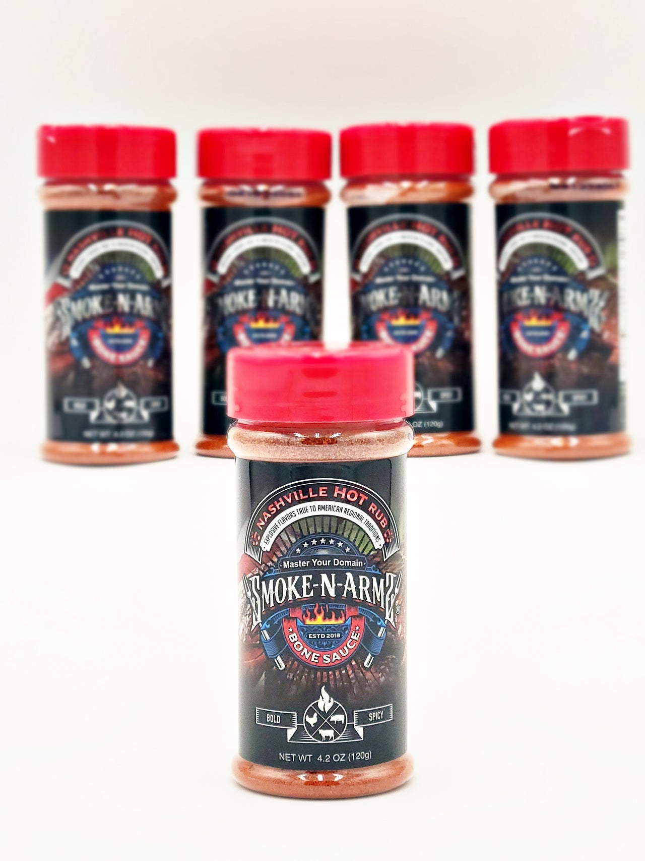 Smoke-n-Arms Nashville Hot Rub 4.2 oz