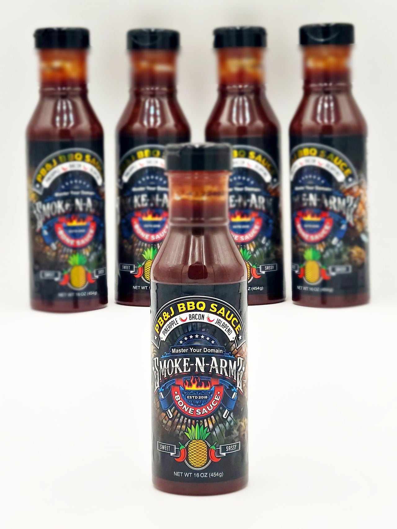 Smoke-n-Arms PB&J BBQ Sauce NET WT 16 OZ